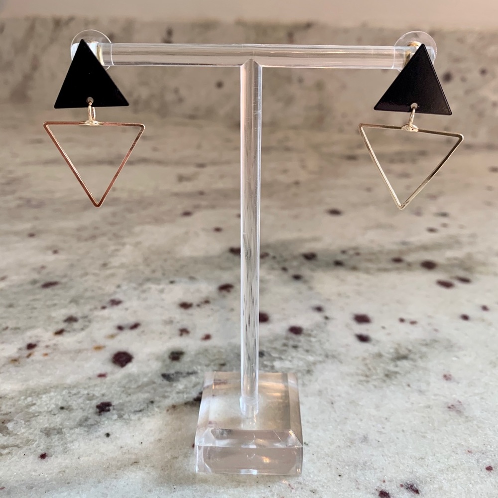 Retro Triangle Geometric Earrings